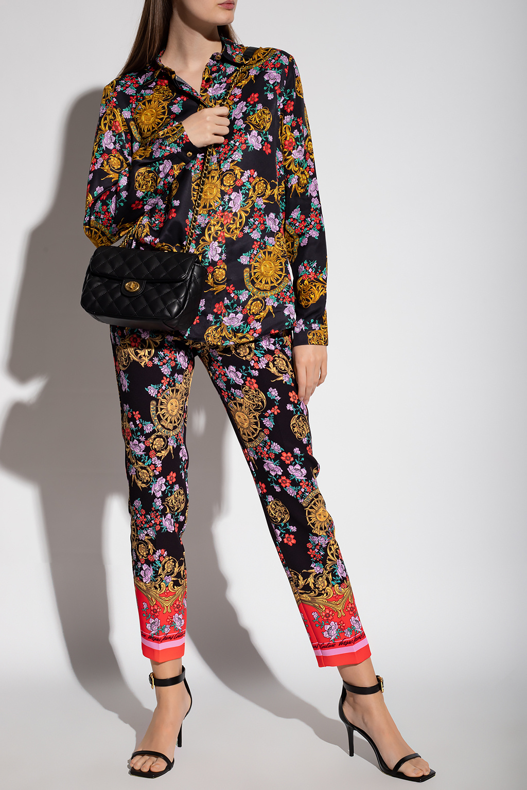 Versace Jeans Couture Shirt with 'Sun Flower Garland' motif